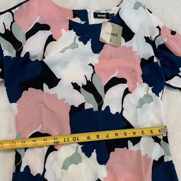 Inomi Women’s Multicolored Print Dress Size Small/2 - Picture 10 of 17